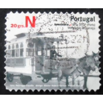 Selo postal de Portugal de 2007 Urban Public Transport