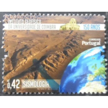 Selo postal de Portugal de 2014 Seismology