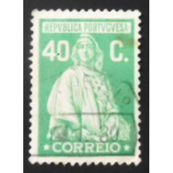 Selo postal de Portugal 1926 Ceres No imprint 40 U