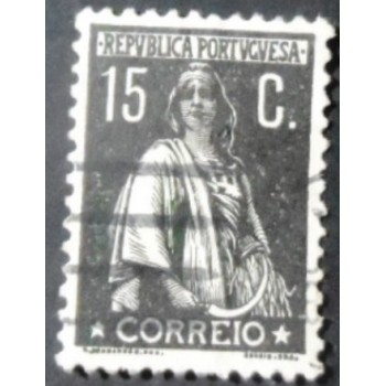 Imagem similar á do selo postal de Portugal de 1923 Ceres 15 c