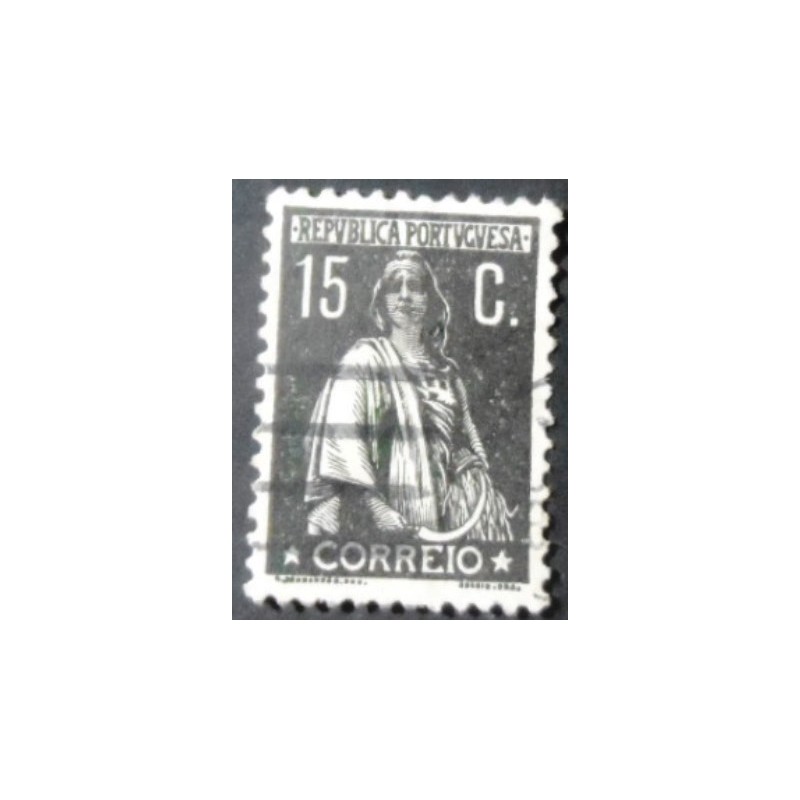 Imagem similar á do selo postal de Portugal de 1923 Ceres 15 c