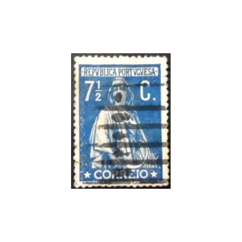 Imagem similar á do selo postal de Portugal de 1917 Ceres 7½ c