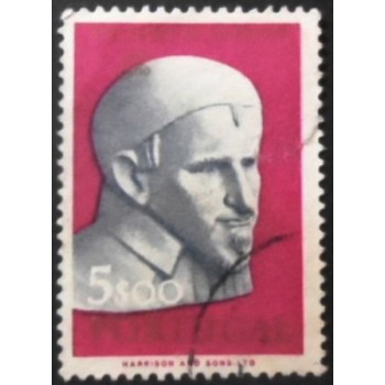 Selo postal de Portugal de 1963 Saint Vicent de Paul