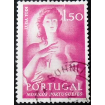 Imagem similar à do selo postal de Portugal de 1974 Luisa Todi