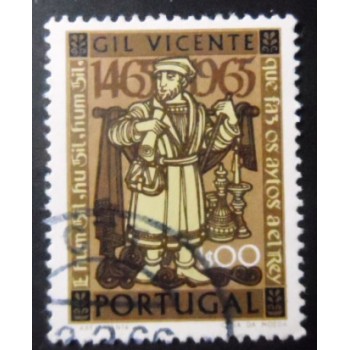 Imagem similar à do selo postal de Portugal de 1965 Gil Vincente's Theatre Plays