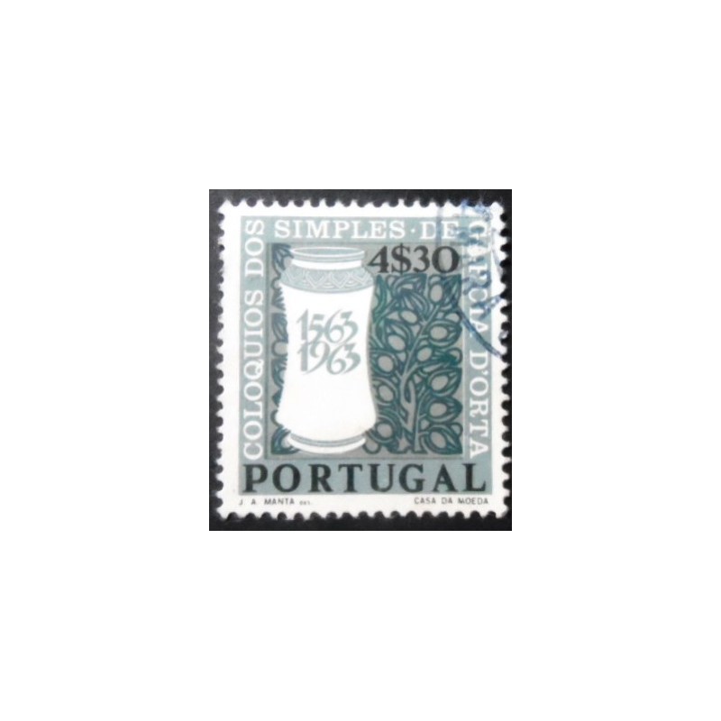 Selo postal de Portugal de 1964 Colloquia on Simples and Drugs