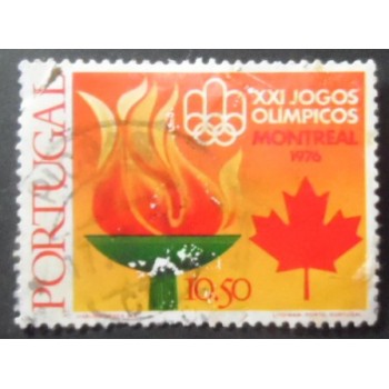 Selo postal de Portugal de 1976 Olympic Flame