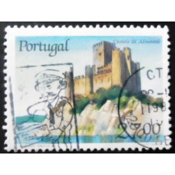 Imagem similar à do selo postal de Portugal de 1988 Castle Almourol