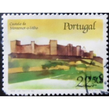 Selo postal de Portugal de 1986 Montemor-o-Velho Castle