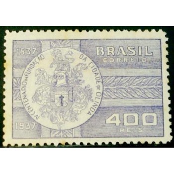 Selo postal do Brasil de 1938 Centenário Olinda