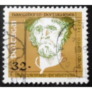 Selo postal de Portugal de 1990 Bartolomeu Perestrelo