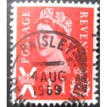 Selo postal da Escócia de 1968 Queen Elizabeth II  12