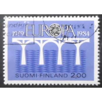 Selo postal da Finlândia de 1984 Bridge 25th Anniversary of C.E.P.T.