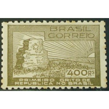 Selo postal do Brasil de 1938 1º Grito da República M