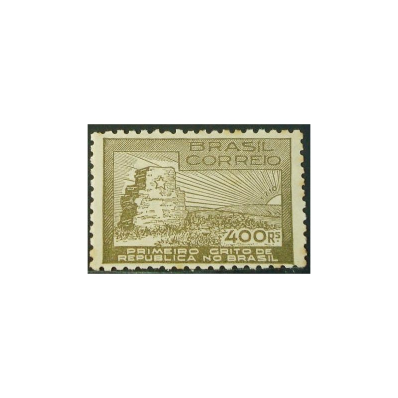 Selo postal do Brasil de 1938 1º Grito da República M