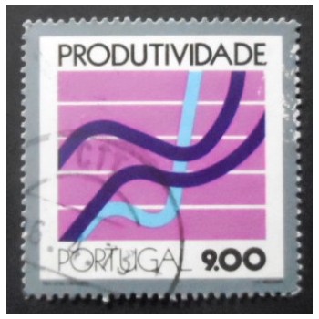 Selo postal de Portugal de 1973 Statistic Curves