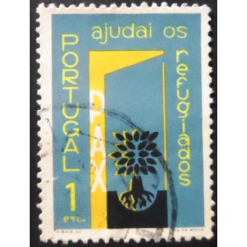 Selo postal de Portugal de 1960 World Refugee Year 1