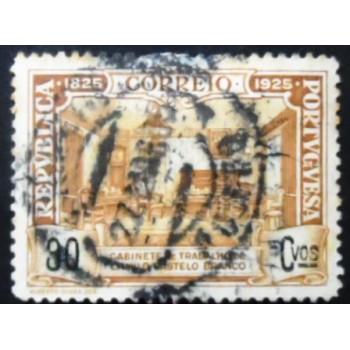 Selo postal de Portugal de 1925 Castelo-Branco's Study