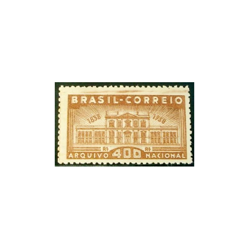 Imagem do selo postal anunciado Arquivo Nacional M