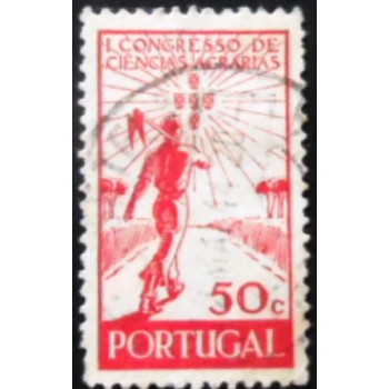 Imagem similar à do selo postal de Portugal de 1943 Farmer