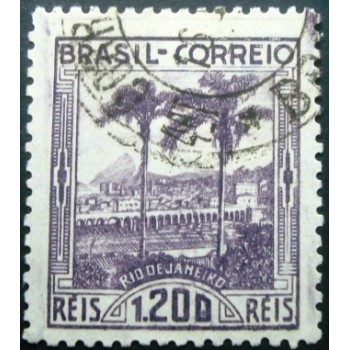 Selo postal do Brasil de 1939 Arcos da Lapa 134 U