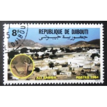 Selo postal de Djibouti de 1984 Ali Sabich