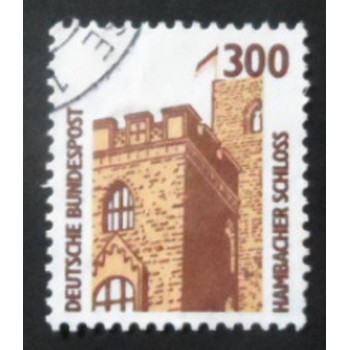 Imagem similar à Selo postal da Alemanha de 1988 Hambach Castle
