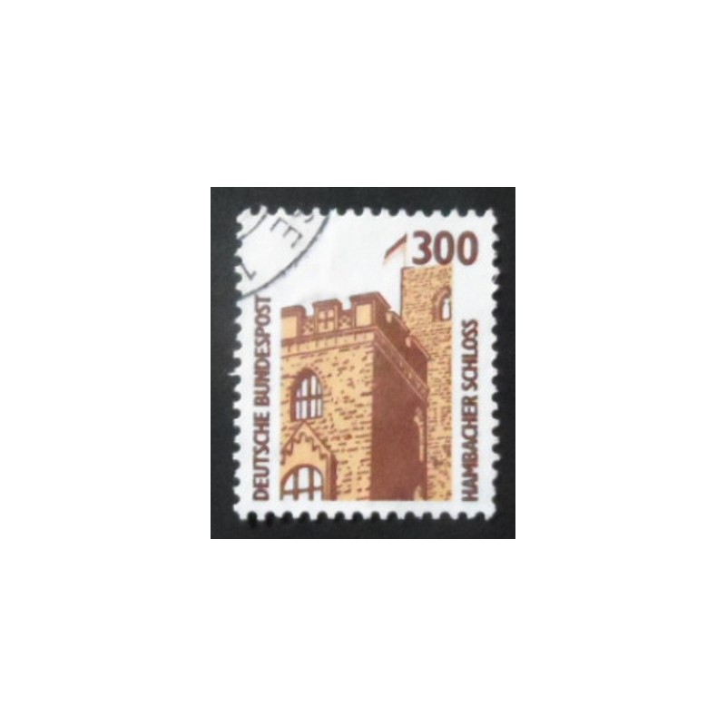 Imagem similar à Selo postal da Alemanha de 1988 Hambach Castle