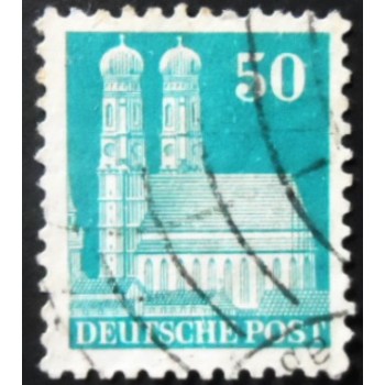 Selo postal da Alemanha de 1948 Munich Cathedral 50 WB