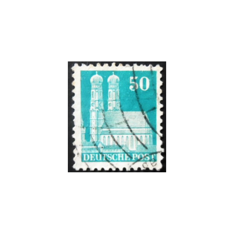 Selo postal da Alemanha de 1948 Munich Cathedral 50 WB