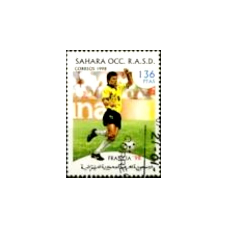 Selo postal Ilegal do Sahara de 1998 Soccer France