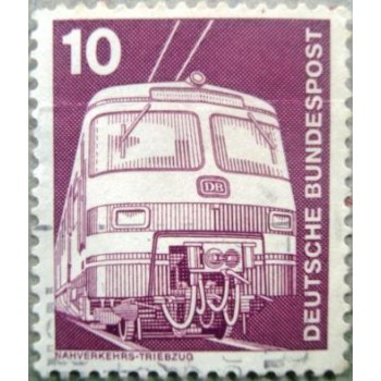 Imagem similar à do selo postal da Alemanha de 1975 Commuter train ET 420/421 U