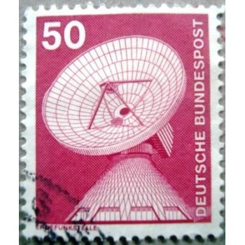 Selo da Alemanha de 1975 Dish Aerial at Raisting Earth Station U