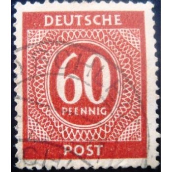 Imagem similar à do selo postal da Alemanha de 1946 1st Allied Control Council Issue 60