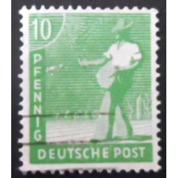 Imagem similar à do selo da Alemanha de 1948 2nd Allied Control Council Issue