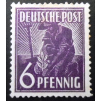 Selo postal da Alemanha de 1947 Allied Control Council Issue 6