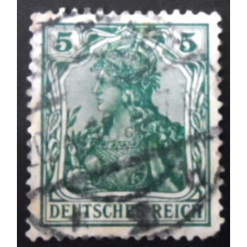 Imagem similar à do slo postal da Alemanha Reich de 1902 Germania with imperial crown