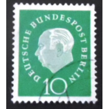 Selo postal da Alemanha Berlin de 1959 Prof. Dr. Theodor Heuss 10