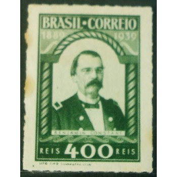 Selo postal do Brasil de 1939 Benjamin Constant N