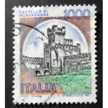 Selo postal da Itália de 1980 Montagnana U