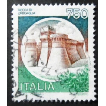 Selo postal da Itália de 1990 - Castle Urbisaglia U