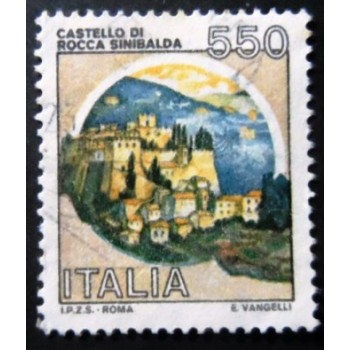 Imagem similar à do selo postal da Itália de 1984 Rocca Sinibalda