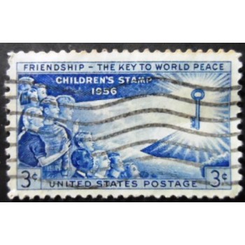 Selo postal dos Estados Unidos de 1956 Children of the World