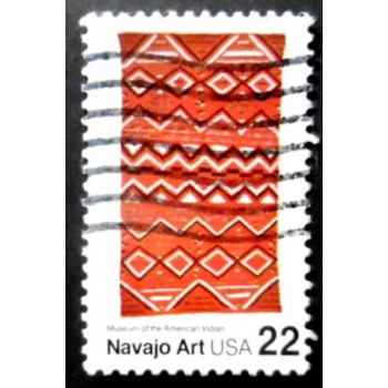 Selo postal dos Estados Unidos de 1986 Navajo Art