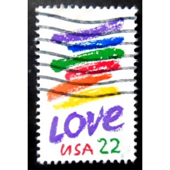 Selo postal dos Estados Unidos de 1985 Love Issue