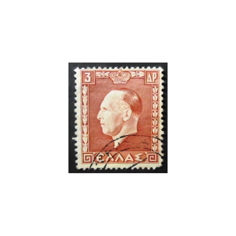 Selo postal da Grécia de 1937 King George II