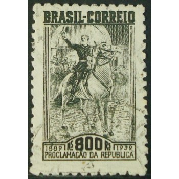 Selo postal do Brasil de 1939 MarechalDeodoro U