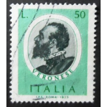 Selo postal da Itália de 1973 Paolo Caliari Veronese