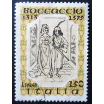 Selo da Itália de 1975 Giovanni Boccaccio