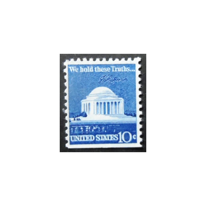 Selo postal dos Estados Unidos de 1973 Jefferson Memorial YDU